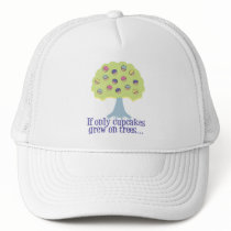 If only Cupcakes on Trees Mesh Hat