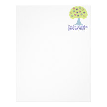 If only Cupcakes on Trees Letterhead Design
