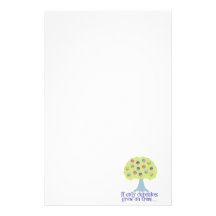 If only Cupcakes on Trees Personalized Stationery