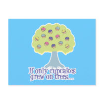 If only Cupcakes on Trees Postcards