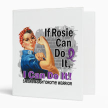 If Rosie Can Do It Sjogren's Syndrome Warrior Vinyl Binder