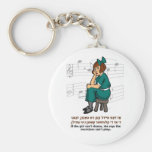 If the girl can't dance..... key chains