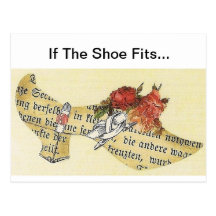 If The Shoe Fits... Cinderella Slipper Post Card