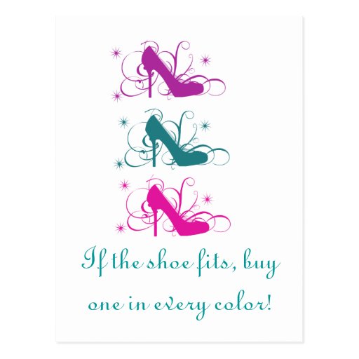 If The Shoe Fits Postcard