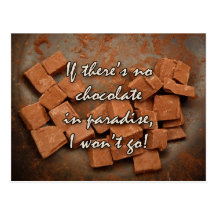 if there's no chocolate ... postcards