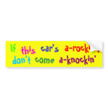 If this car's bumper sticker