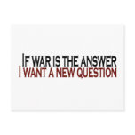 If War Is The Answer postcards