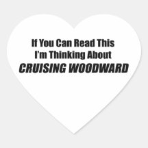 If you Can Read This Im Thinking About Cruising Wo Heart Sticker