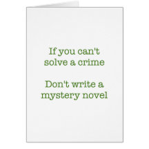 If you can't solve a crime.. card