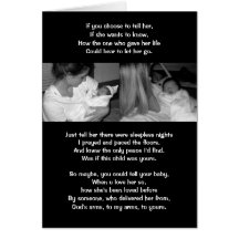If you choose to tell her, If she wants to know, H Cards