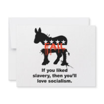 If you liked slavery, then you'll love socialism personalized announcements
