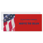 If you want a country run by religion move to Iran Custom Rack Card