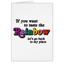 If you want to taste the rainbow greeting cards