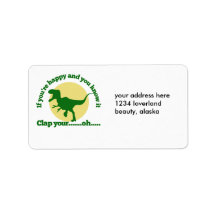 If youre happy and you know it personalized address label