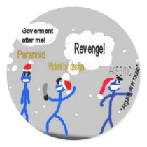 Ifc0nfig_christmas_3 Round Sticker