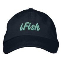 iFish Embroidered Baseball Cap