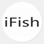 iFish Round Stickers