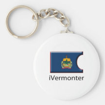 iFlag Vermont Keychains
