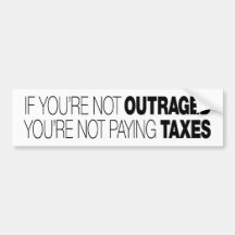 ifyourenotoutraged_wht_bmpstkr bumper stickers