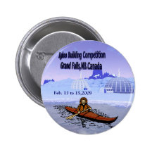Igloo building competition. pinback buttons