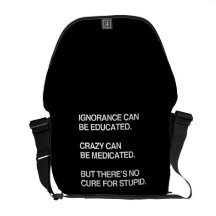 IGNORANCE CAN BE EDUCATED COMMUTER BAGS