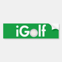 iGolf (ball) Bumper Stickers