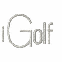 iGolf Double Polo embroidered blk silvrlogo
