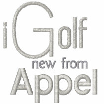 iGolf embroidered Polo blk silvrlogo