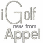 iGolf embroidered Polo blk silvrlogo embroidered shirts