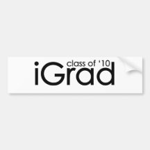 iGrad 2010 Graduate Bumper Stickers