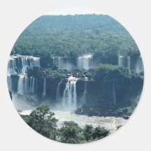 Iguacu Falls, Parana, Brazil Round Sticker