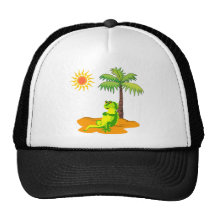 Iguana In The Desert Hats