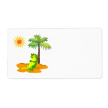 Iguana In The Desert Labels