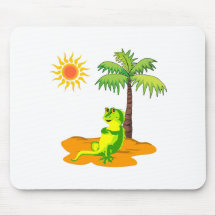 Iguana In The Desert Mousepad