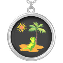 Iguana In The Desert Pendants