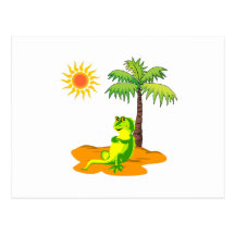 Iguana In The Desert Postcards