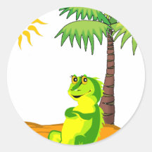 Iguana In The Desert Stickers
