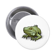 Iguana Pinback Button