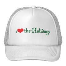 iHeart the Holidays Trucker Hats