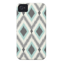 Ikat tribal gris et en bon état Chevron Coque iPhone 4 Case-Mate