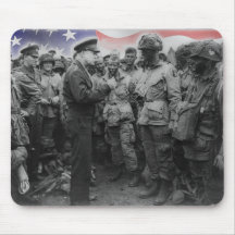 Ike on D-Day Patriotic Mousepad