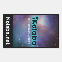 iKolaba The Birthplace of Stars Rectangle Stickers