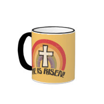 Il est Pâques religieuse levée Mugs