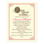 Il était une fois… Invitation de baby shower Carte Postale