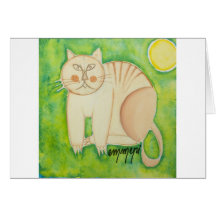il gatto e la luna card