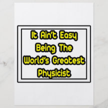 Il physicien… du monde facile d'Aint le plus grand Prospectus Avec Motif