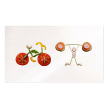 Il salue et nutrition modèle de carte de visite