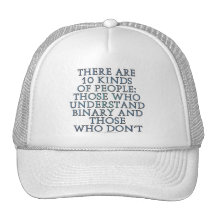 Il y a 10 genres de personnes… casquette de camionneur