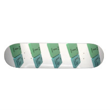 Ila as Iodine I  and Lanthanum La Skate Deck