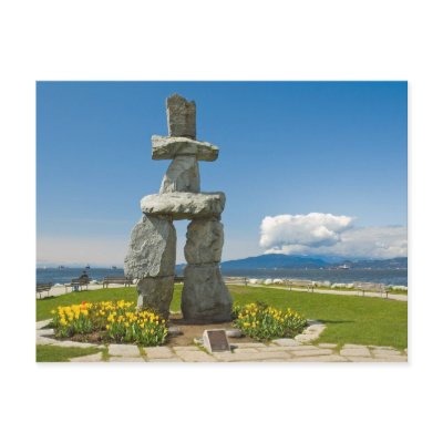 Ilaanaq the Inukshuk Postcard by f1daniel